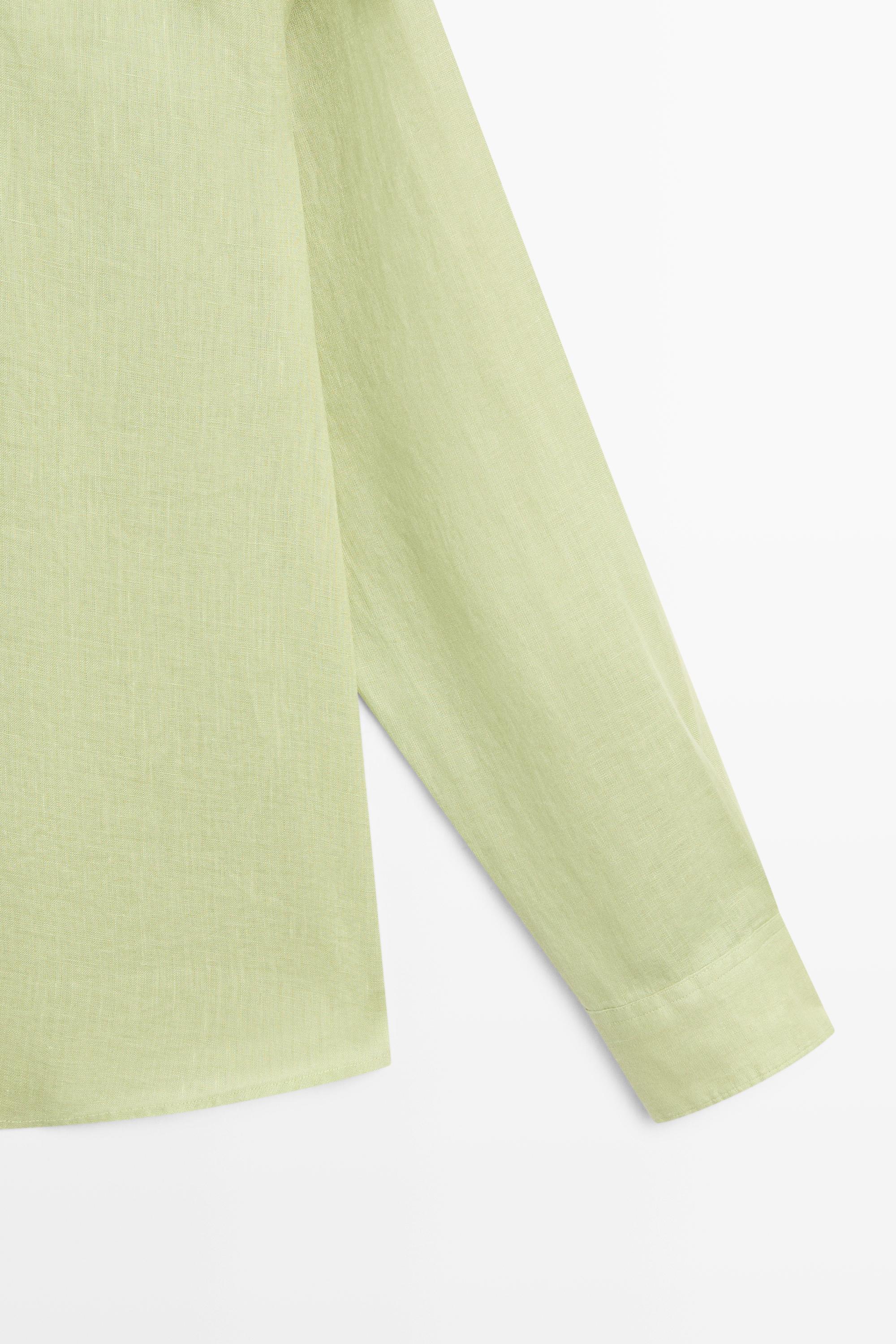100% linen regular fit shirt
